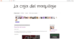 Desktop Screenshot of lacajadelmaquillaje.blogspot.com
