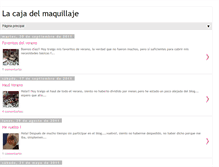 Tablet Screenshot of lacajadelmaquillaje.blogspot.com