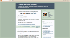 Desktop Screenshot of ecuadorbeachfront.blogspot.com