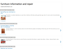 Tablet Screenshot of furnitureinformationandrepair.blogspot.com