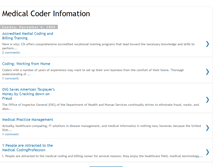 Tablet Screenshot of medical-coders-info.blogspot.com