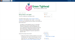 Desktop Screenshot of greentightwad.blogspot.com