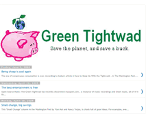 Tablet Screenshot of greentightwad.blogspot.com