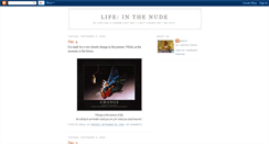 Desktop Screenshot of lifeinthenude.blogspot.com