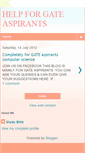 Mobile Screenshot of gatehelpcomputerscience.blogspot.com