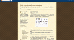 Desktop Screenshot of enfermedadescromosomicas.blogspot.com