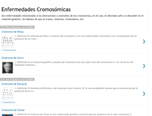 Tablet Screenshot of enfermedadescromosomicas.blogspot.com