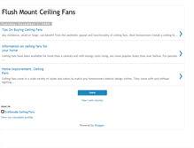 Tablet Screenshot of flushmountceilingfans.blogspot.com