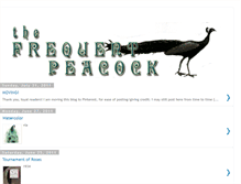 Tablet Screenshot of frequentpeacock.blogspot.com