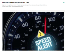 Tablet Screenshot of onlinedefensivedrivingtips.blogspot.com