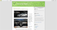 Desktop Screenshot of fastonfourwheels.blogspot.com