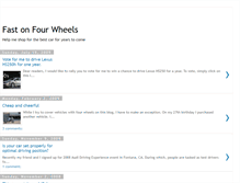 Tablet Screenshot of fastonfourwheels.blogspot.com