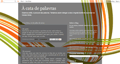 Desktop Screenshot of catapalavras.blogspot.com