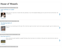 Tablet Screenshot of houseofweasels.blogspot.com