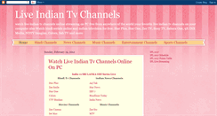 Desktop Screenshot of liveindiantvchannels.blogspot.com