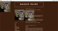 Desktop Screenshot of maggieraine.blogspot.com