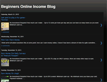 Tablet Screenshot of beginnersonlineincome.blogspot.com