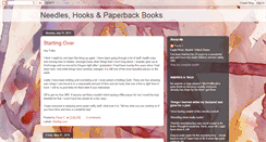 Desktop Screenshot of needleshooksandpaperbackbooks.blogspot.com