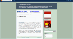 Desktop Screenshot of earnmoneyonlinewebsites.blogspot.com