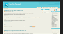 Desktop Screenshot of absolutepokerrakeback.blogspot.com