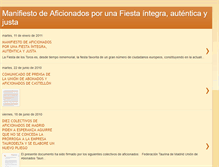 Tablet Screenshot of manifiestoaficionados.blogspot.com