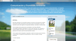 Desktop Screenshot of comunicacionypromocionambiental.blogspot.com