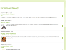 Tablet Screenshot of eminencebeauty.blogspot.com