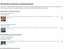 Tablet Screenshot of oracioninternacional.blogspot.com