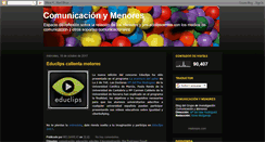 Desktop Screenshot of comunicacionymenores.blogspot.com