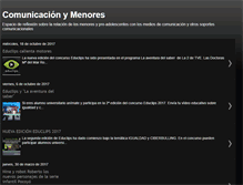 Tablet Screenshot of comunicacionymenores.blogspot.com