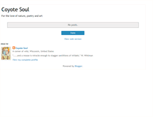 Tablet Screenshot of coyotesoul.blogspot.com