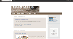 Desktop Screenshot of islam-leben---halal-haram.blogspot.com