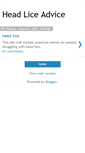 Mobile Screenshot of headliceadvice.blogspot.com