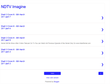 Tablet Screenshot of ndtvimagineserial.blogspot.com