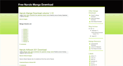 Desktop Screenshot of freenarutomangadownload.blogspot.com