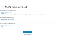 Tablet Screenshot of freenarutomangadownload.blogspot.com