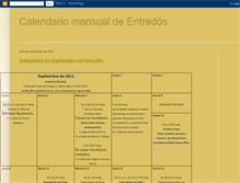 Tablet Screenshot of calendariosentredos.blogspot.com