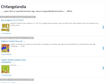 Tablet Screenshot of chilangolandia-chilango.blogspot.com