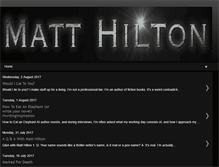 Tablet Screenshot of matthiltonbooks.blogspot.com