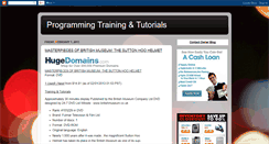 Desktop Screenshot of programmingtrainingtutorials.blogspot.com