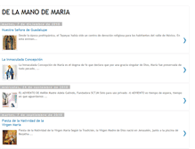 Tablet Screenshot of delamanodemaria.blogspot.com