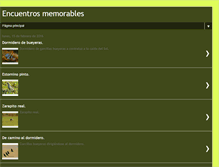 Tablet Screenshot of encuentrosmemorables.blogspot.com