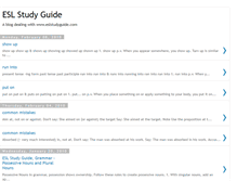Tablet Screenshot of eslstudyguide.blogspot.com
