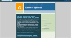 Desktop Screenshot of customerspecifics.blogspot.com