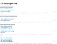Tablet Screenshot of customerspecifics.blogspot.com