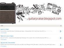 Tablet Screenshot of guitarpraise.blogspot.com