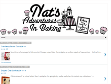 Tablet Screenshot of natsadventuresinbaking.blogspot.com