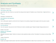 Tablet Screenshot of analysisandsynthesis.blogspot.com
