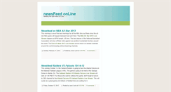 Desktop Screenshot of newsfeedonline.blogspot.com