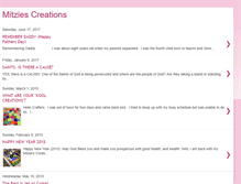 Tablet Screenshot of mitziescreations.blogspot.com
